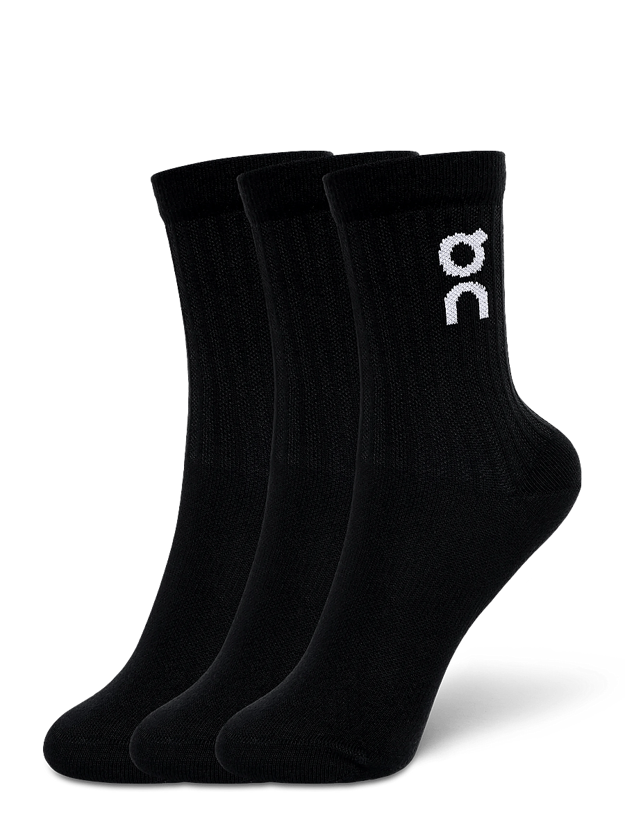 On - Logo Sock High 3P - chaussettes de sport - black - 0