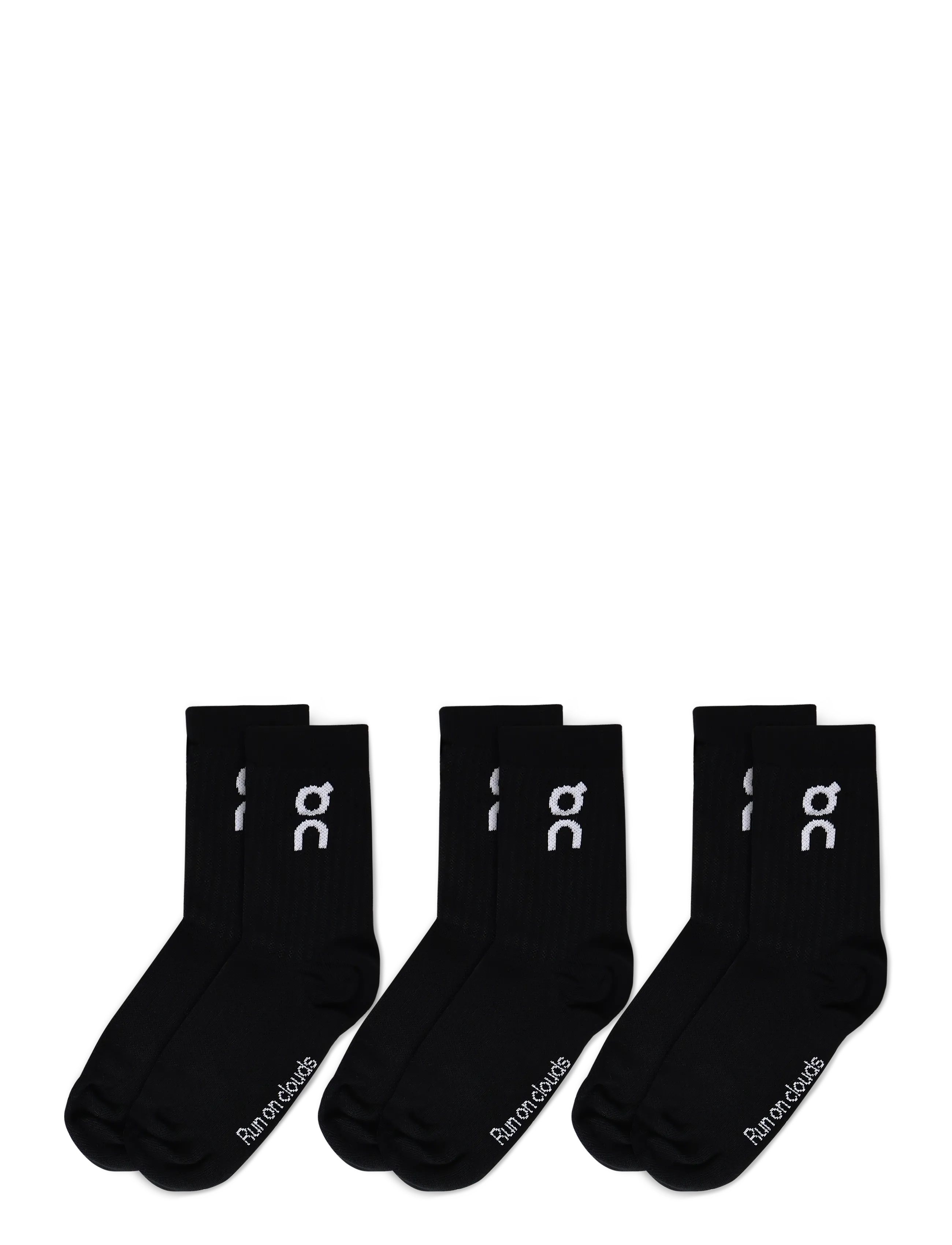 On - Logo Sock High 3P - black - 1