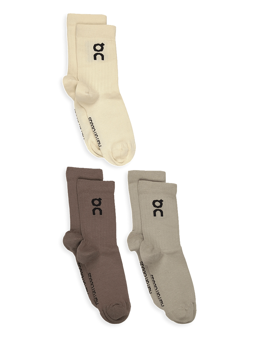 On - Logo Sock High 3P - spordisokid - hare | brume - 0