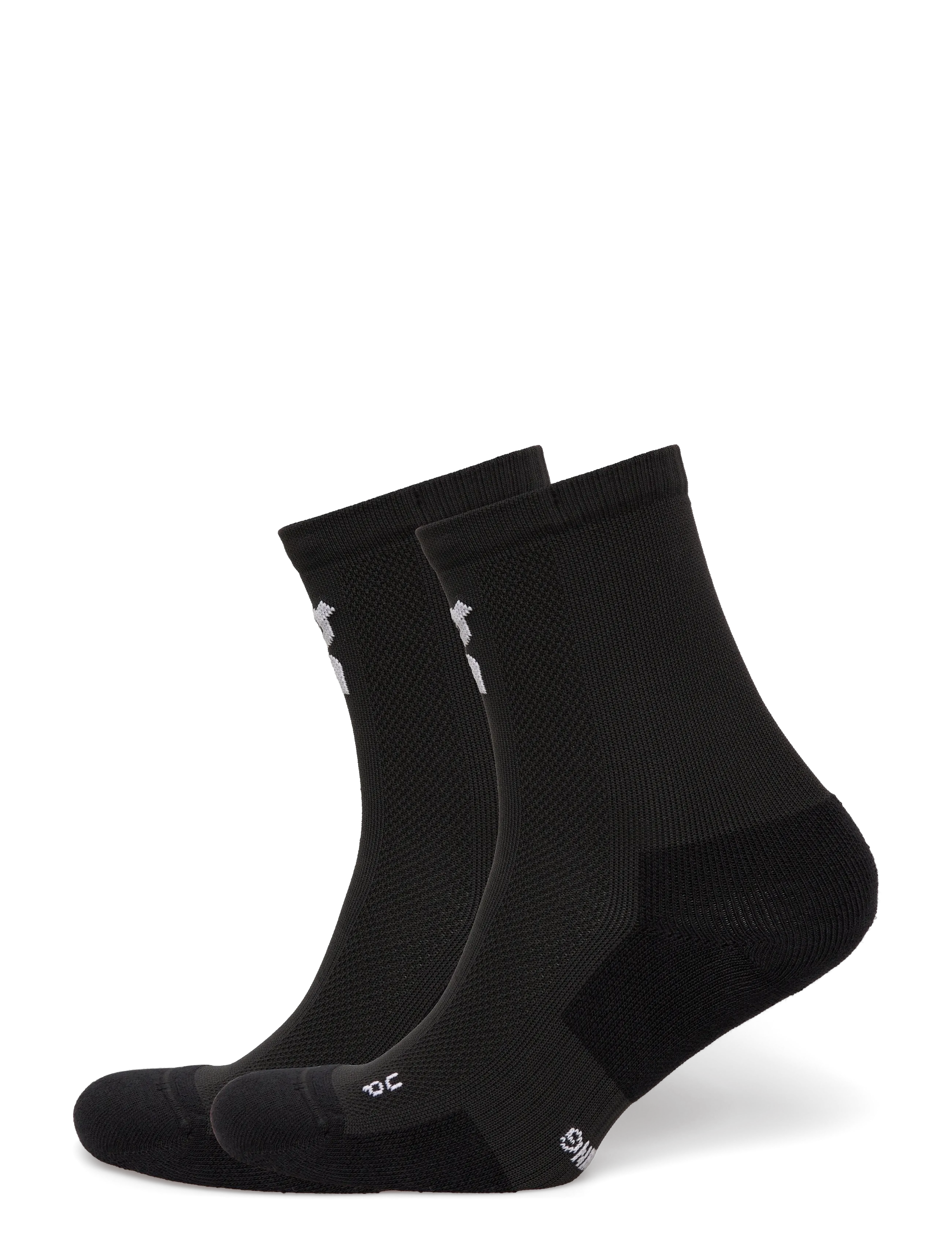 On Core Run Sock High 2P - Kläder - BLACK / black