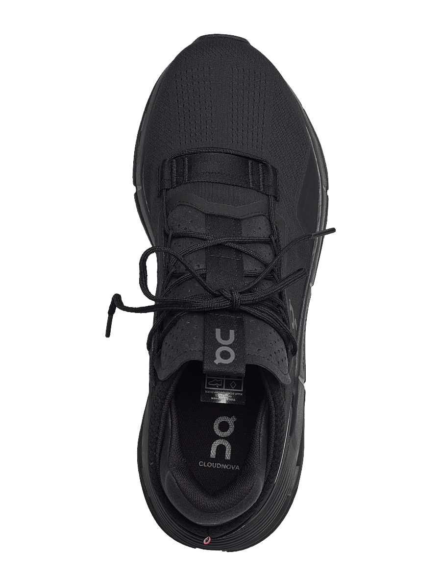 On - Cloudnova 2 - low tops - all black - 3