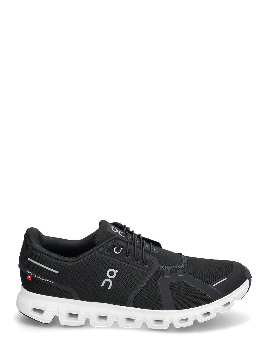 On - Cloud 6 - niedriger schnitt - black | white - 1