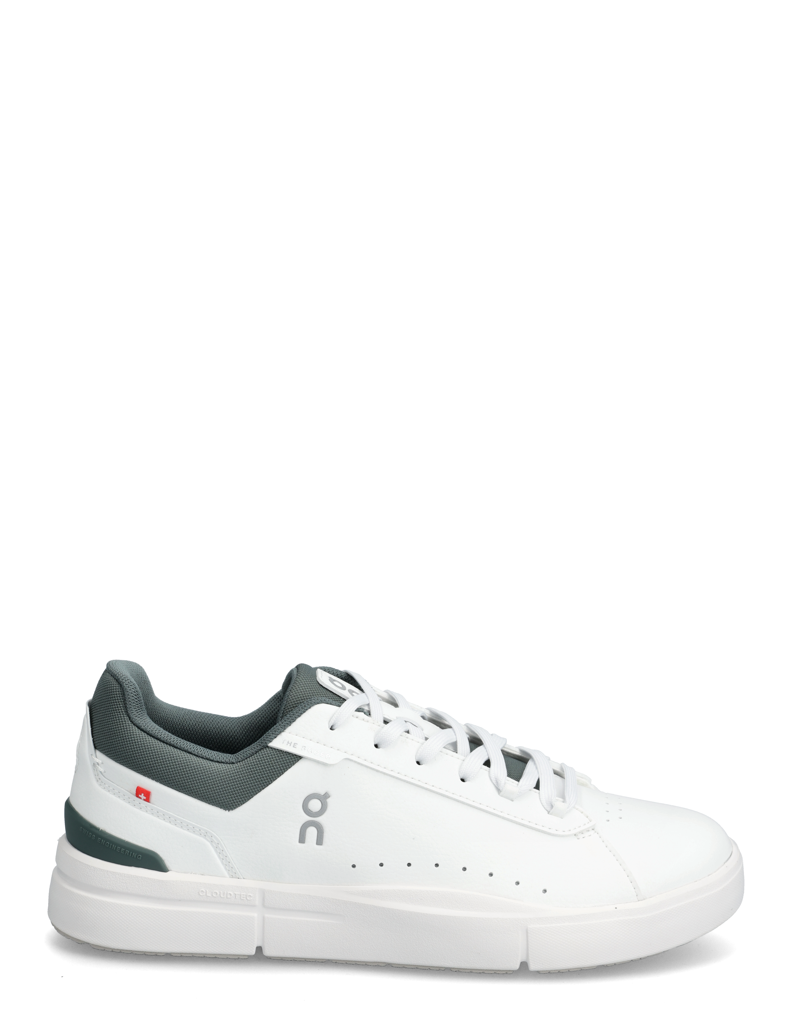 On - THE ROGER Advantage - niedriger schnitt - white | olive - 1
