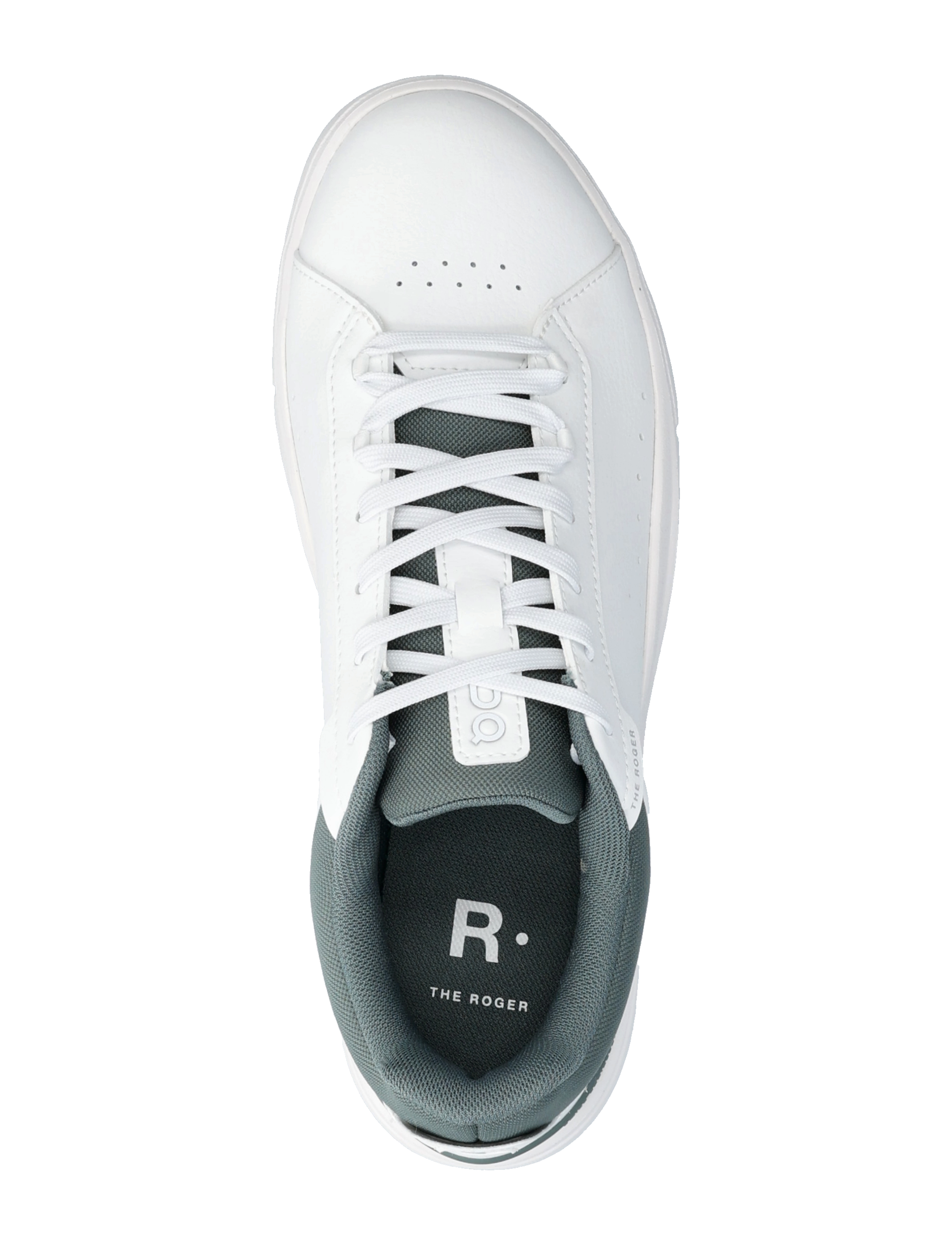 On - THE ROGER Advantage - niedriger schnitt - white | olive - 3