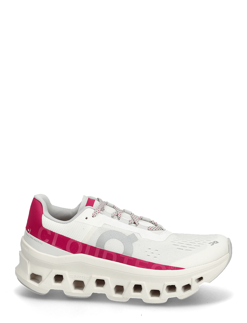 On - Cloudmonster - gummistövlar - ivory | grenadine - 1