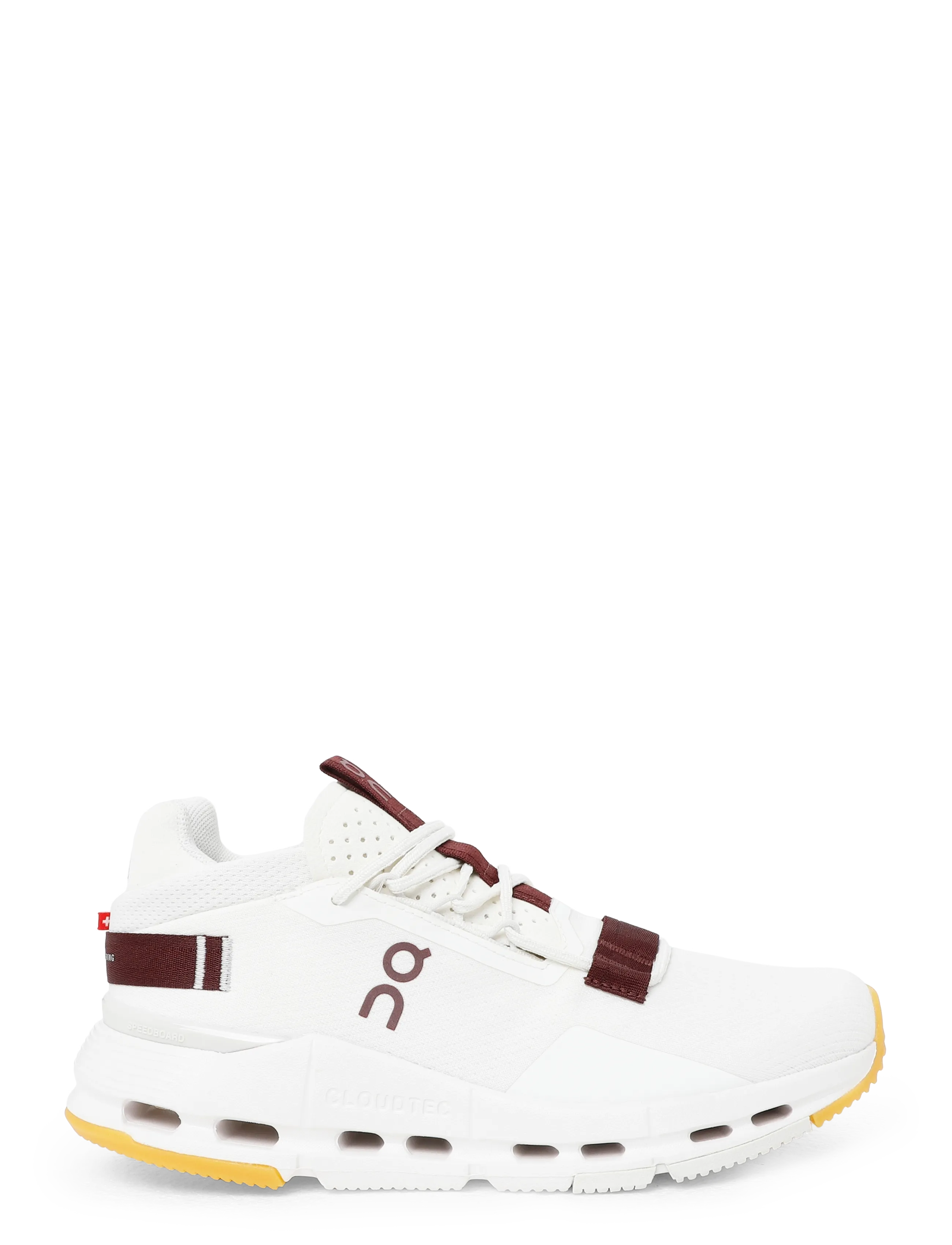 On - Cloudnova 2 - sneakers - ivory | maroon - 2