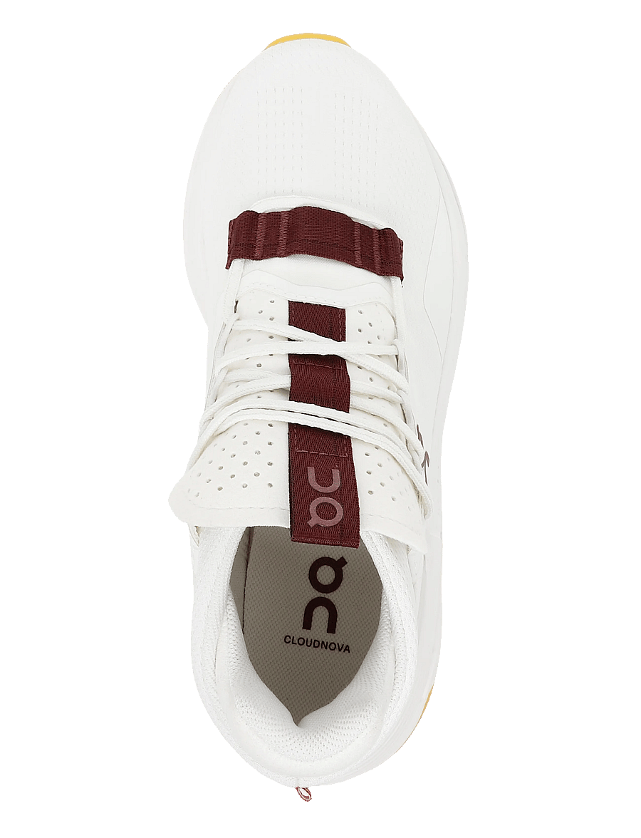 On - Cloudnova 2 - niedrige sneakers - ivory | maroon - 3
