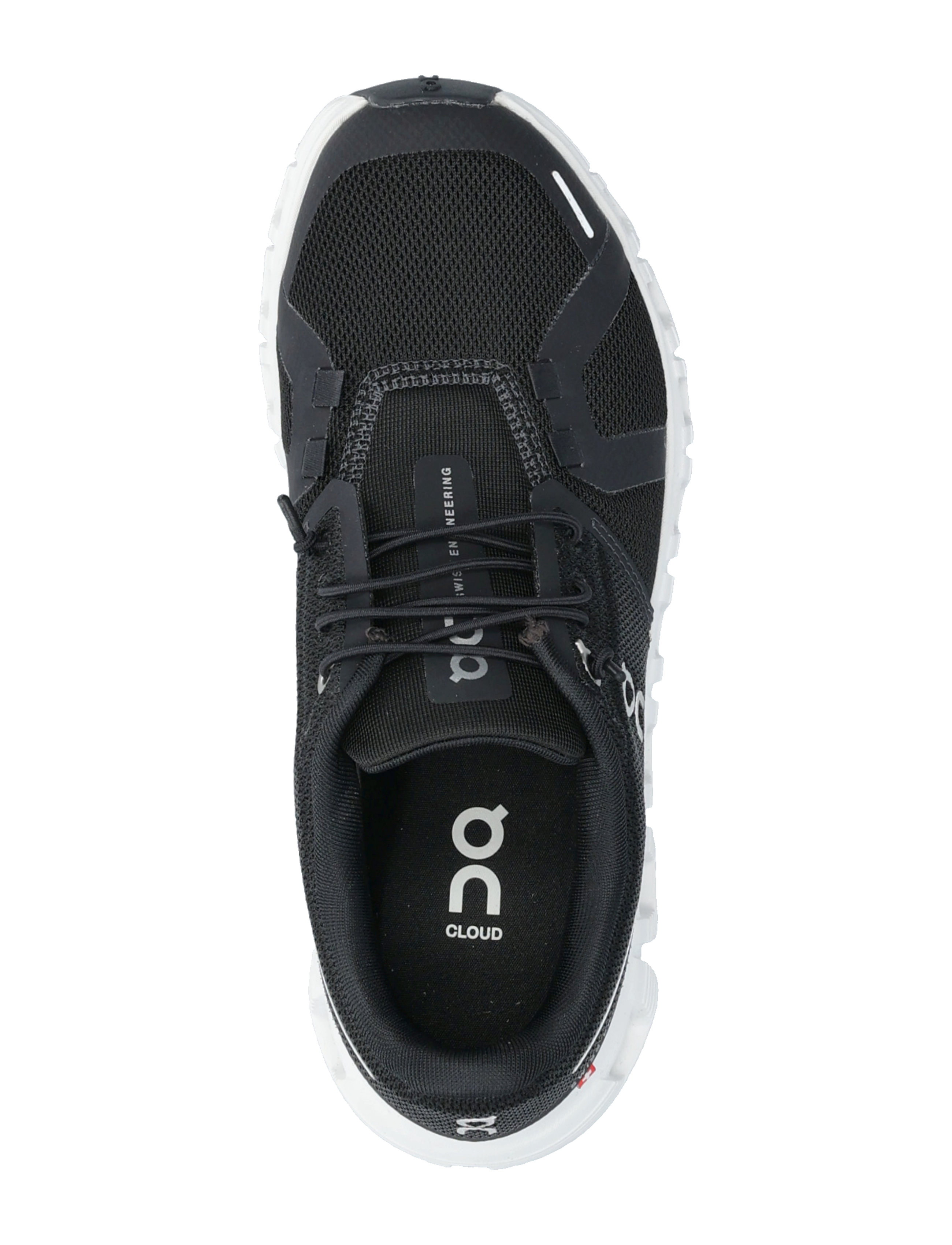 On - Cloud 6 - sporta apavi ar zemu augšdaļu - black | white - 3