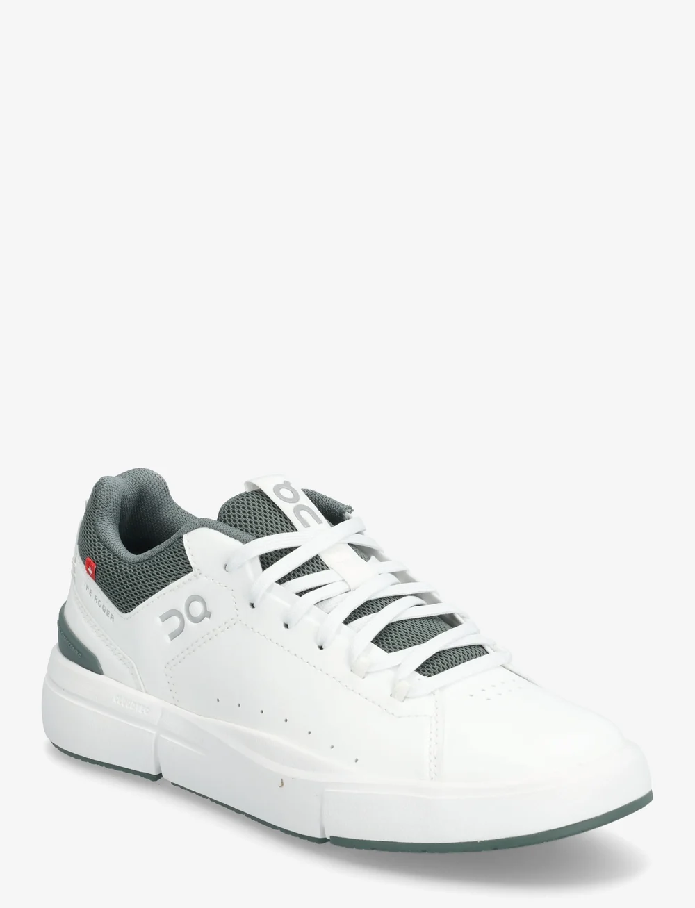 On - THE ROGER Youth - låga sneakers - white | olive - 0
