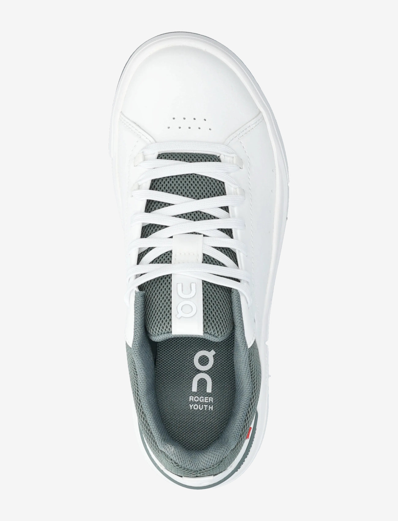 On - THE ROGER Youth - niedriger schnitt - white | olive - 3
