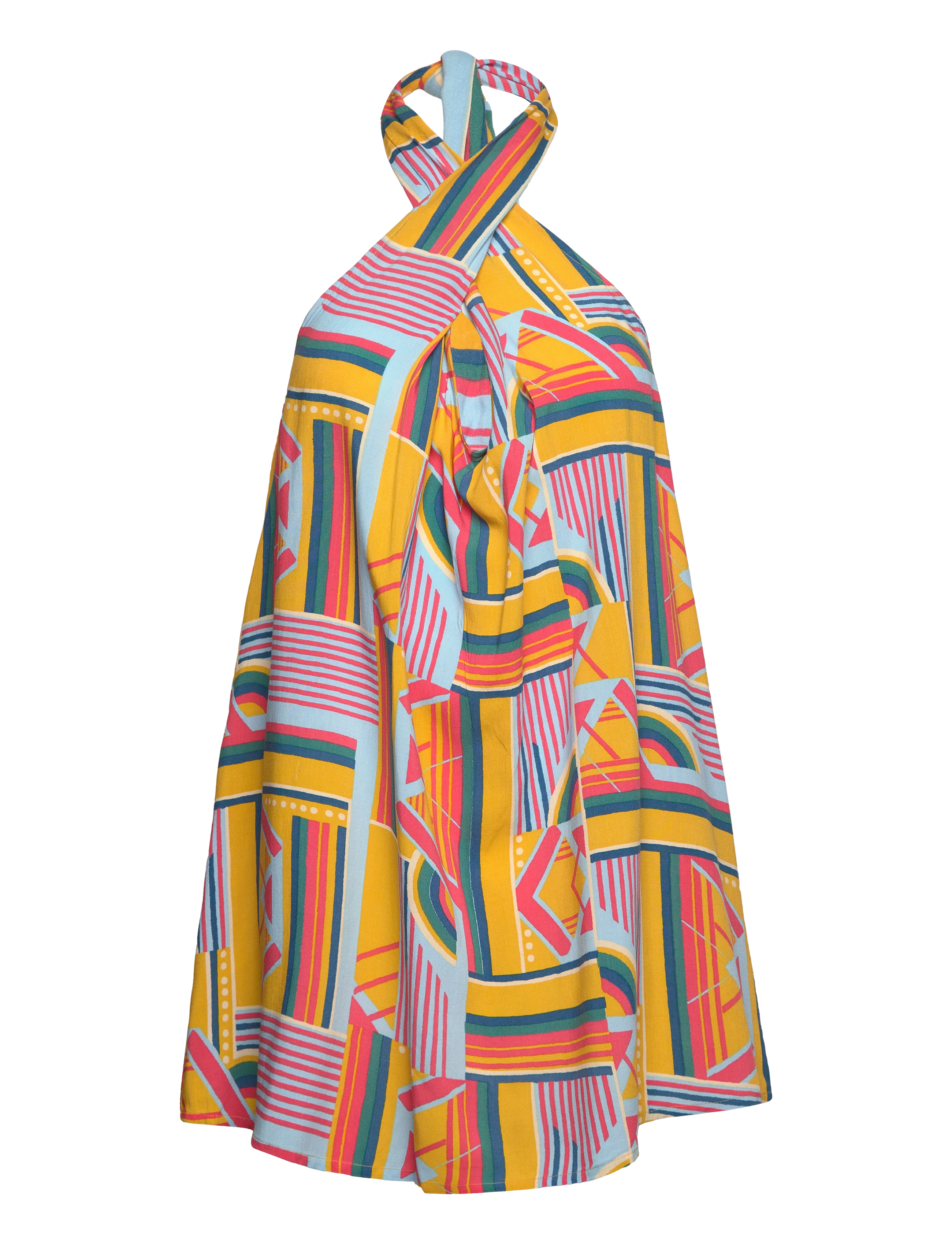 O'neill NAIMA WOW DRESS - Kläder - YELLOW ART GEO / yellow