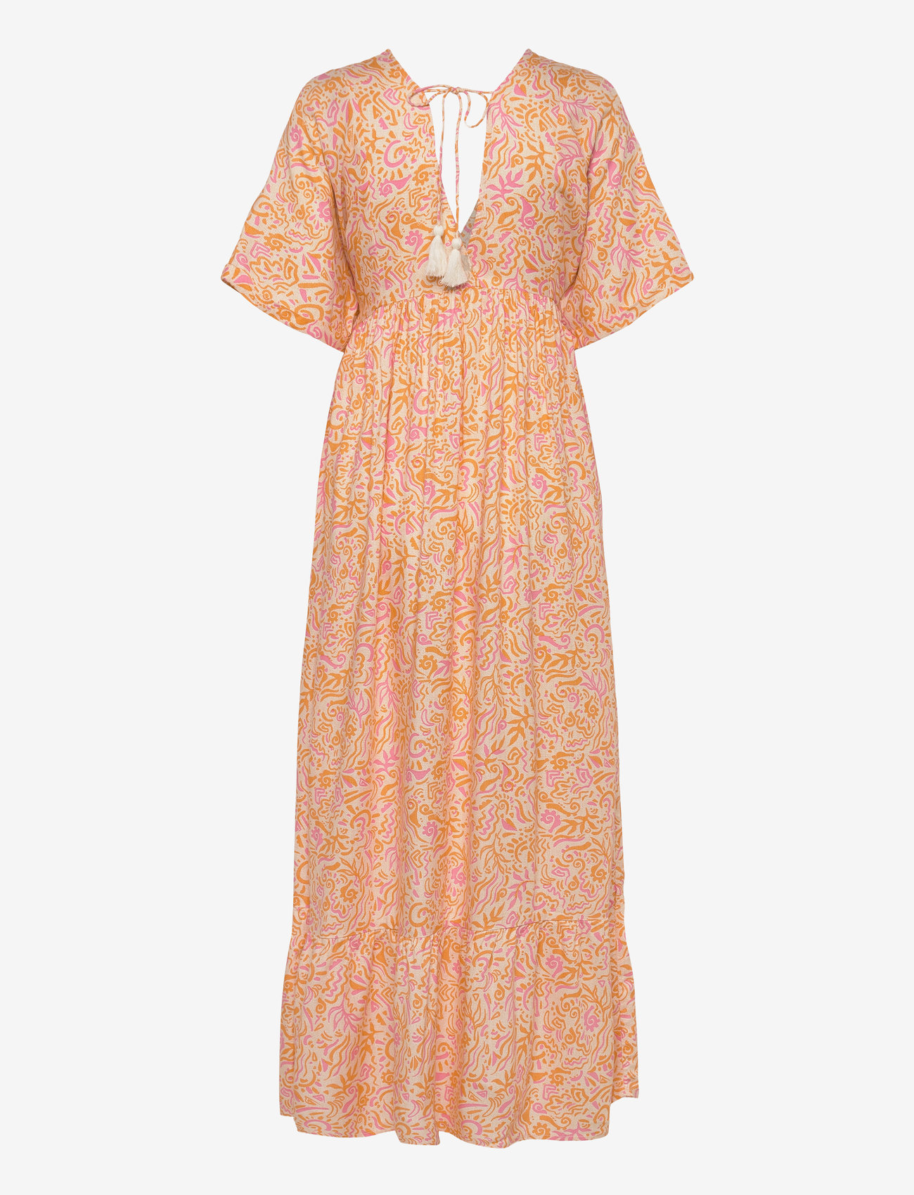 O'neill - WOTW MAXI DRESS - dresses & skirts - white abstract wave - 2