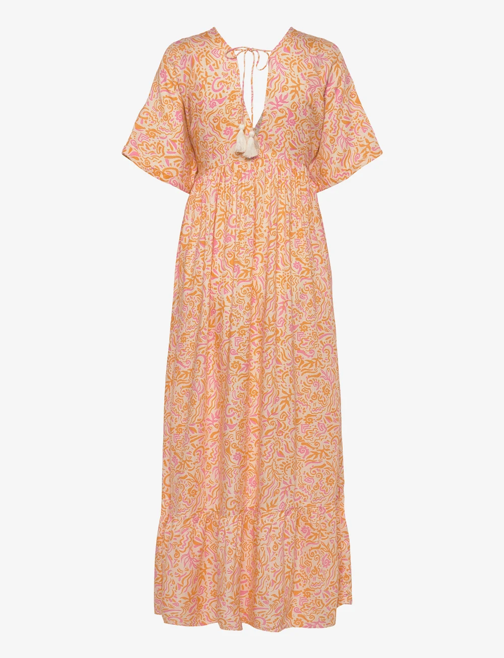 O'neill - WOTW MAXI DRESS - kleider & röcke - white abstract wave - 2