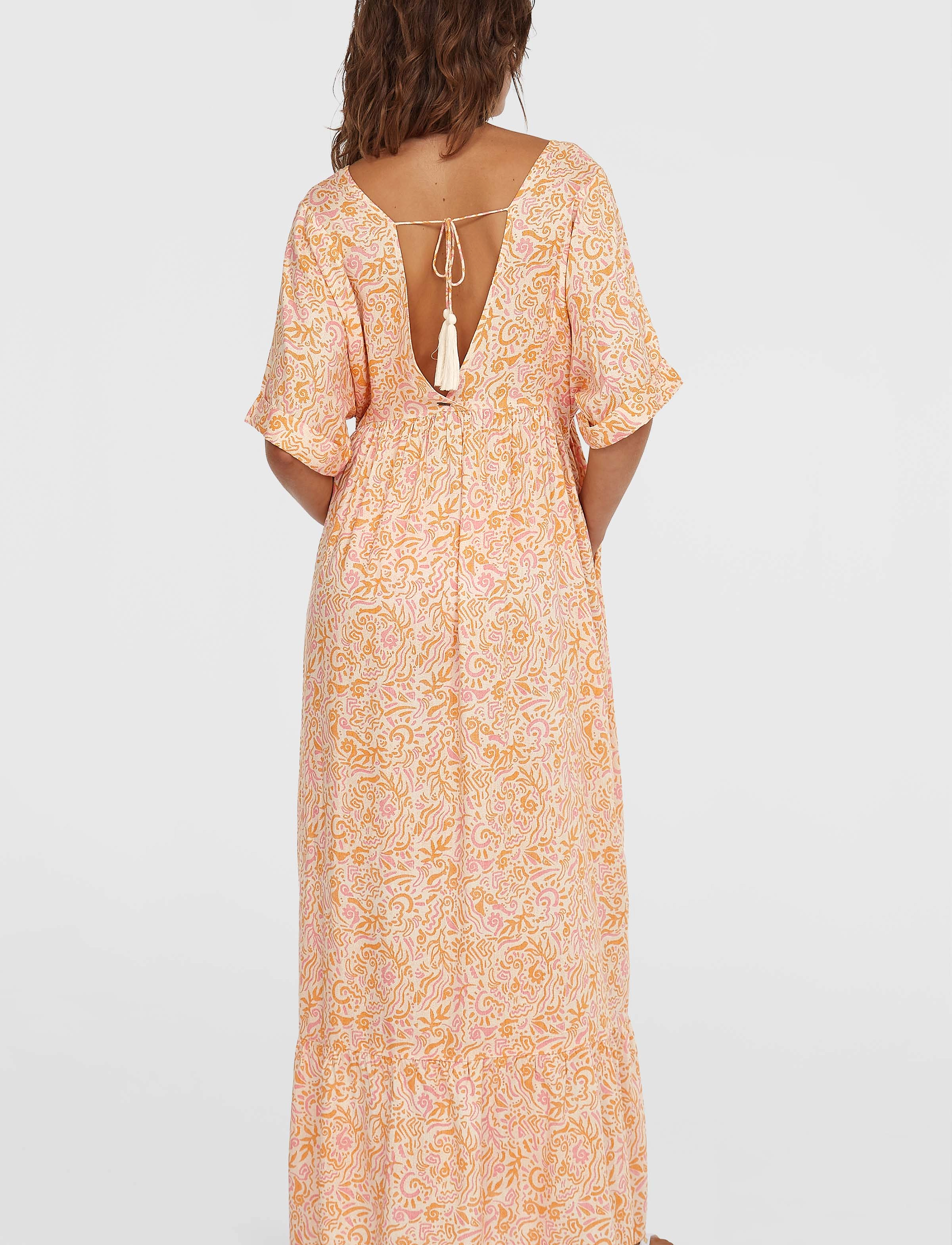 O'neill - WOTW MAXI DRESS - white abstract wave - 3