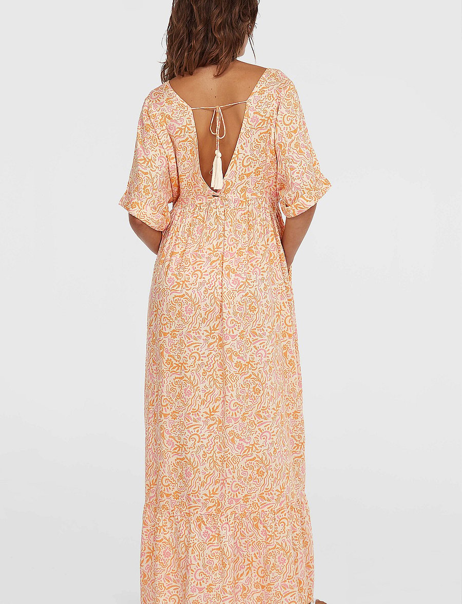 O'neill - WOTW MAXI DRESS - kleider & röcke - white abstract wave - 3