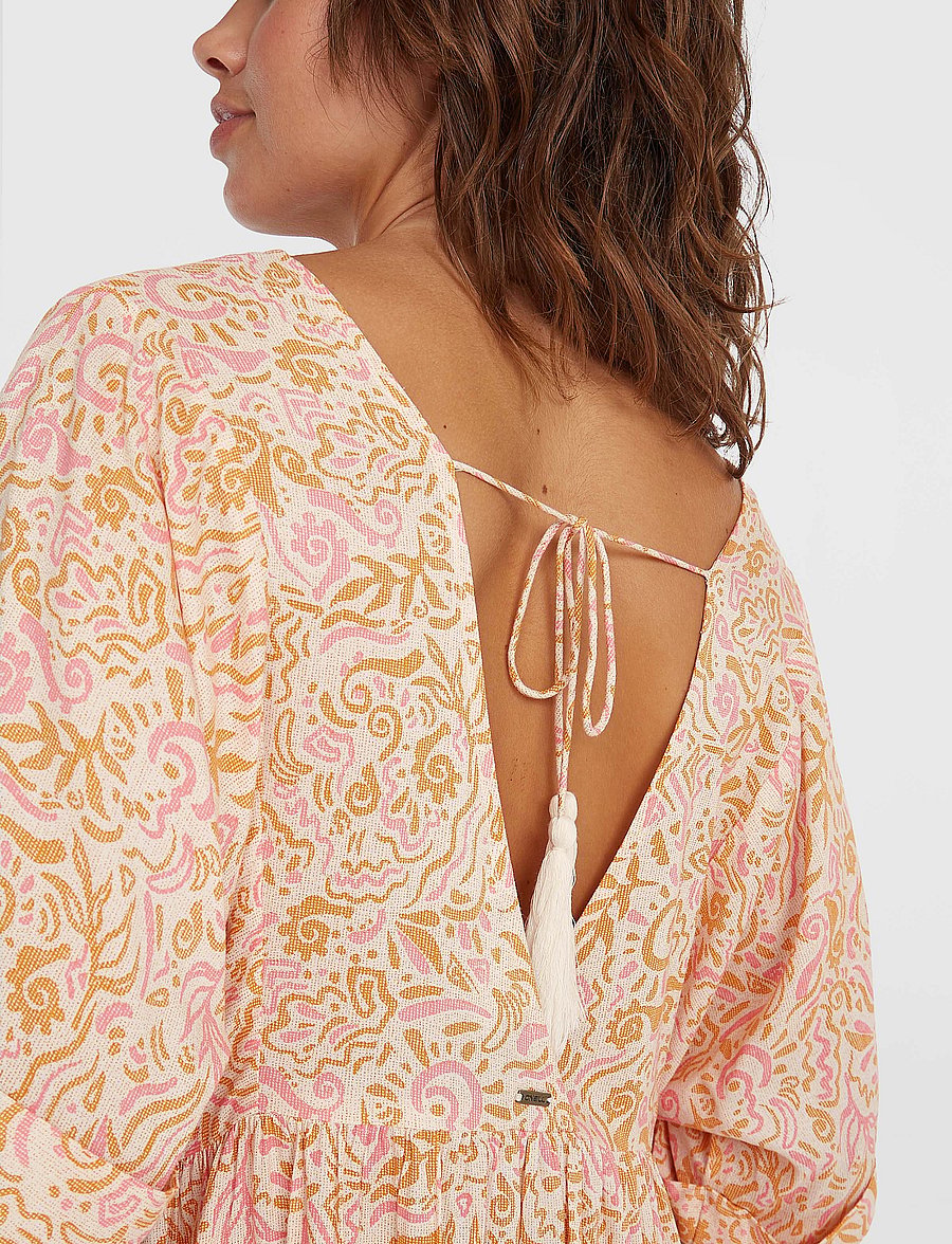 O'neill - WOTW MAXI DRESS - kleider & röcke - white abstract wave - 4