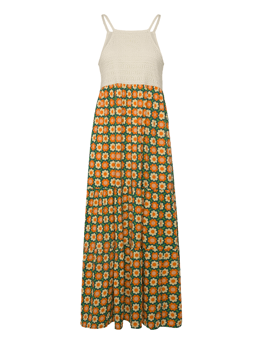 O'neill - O'Riginals Maxi Dress - maxikleider - green retro flower - 0