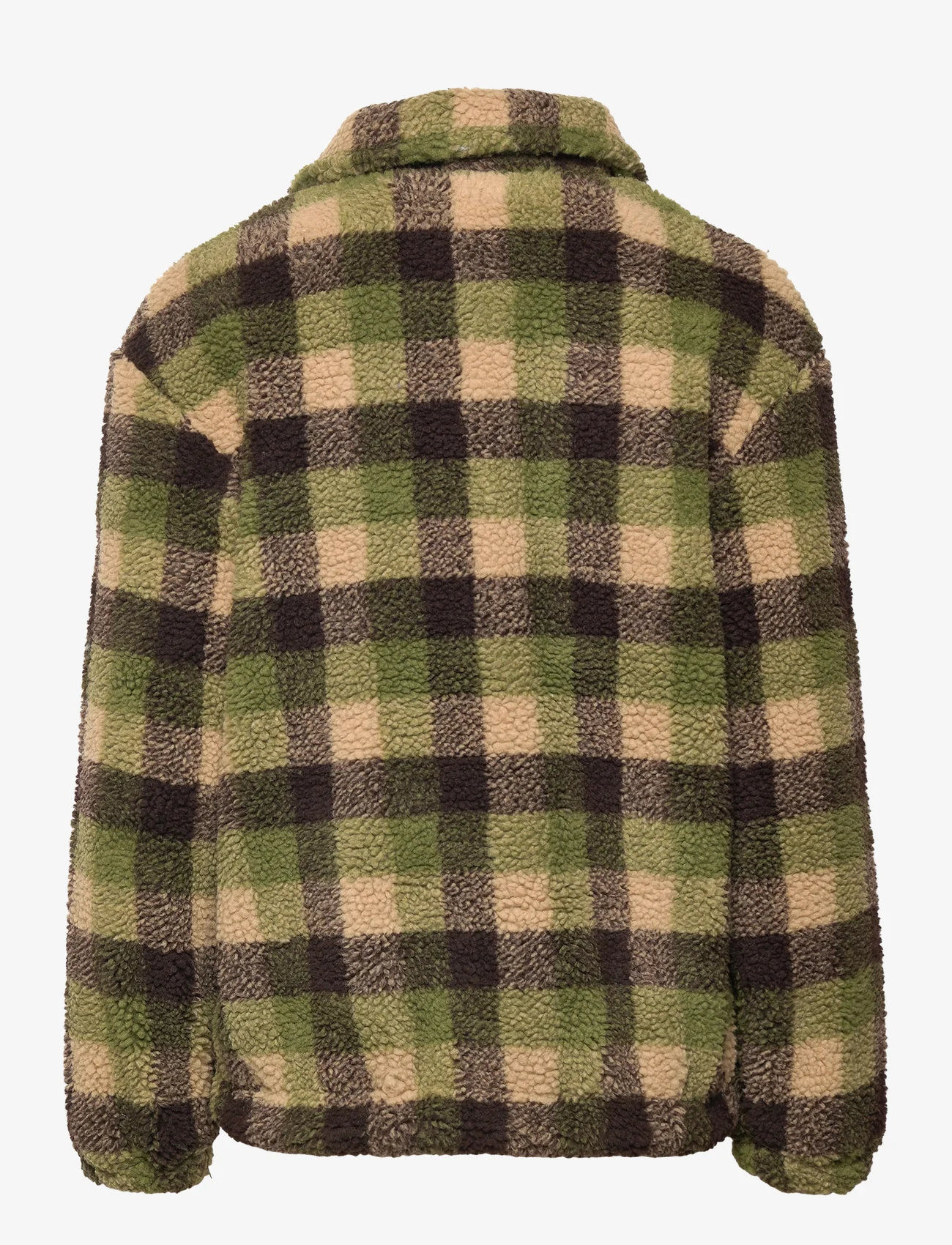 O'neill - CHECK FZ FLEECE JACKET - džemperi ar kapuci - green outdoor check - 1