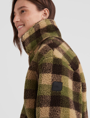 O'neill - CHECK FZ FLEECE JACKET - džemperi ar kapuci - green outdoor check - 3
