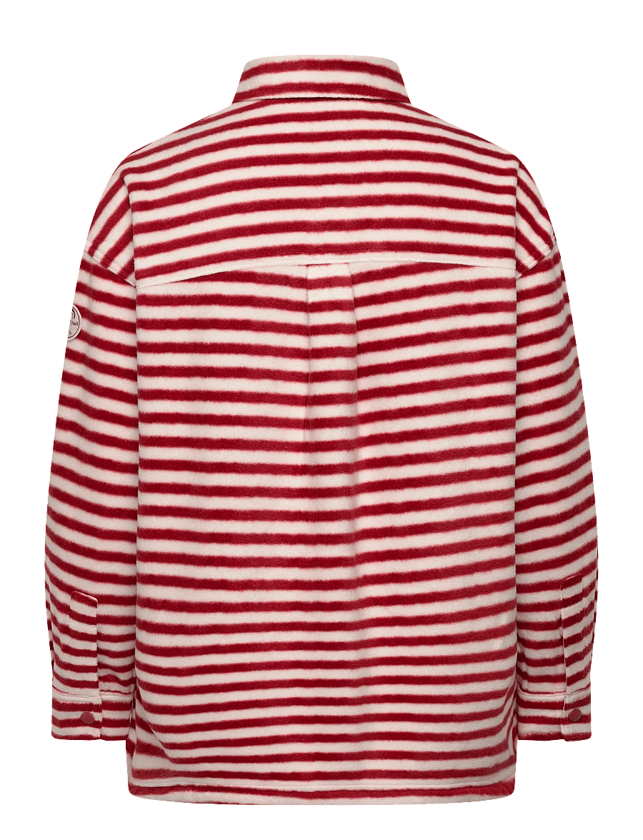 O'neill - O'Riginals Superfleece Shirt - skjortor - white/red o'riginals stripe - 1