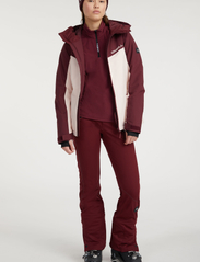 O'neill - APLITE JACKET - ski jackets - windsor wine colour block - 5