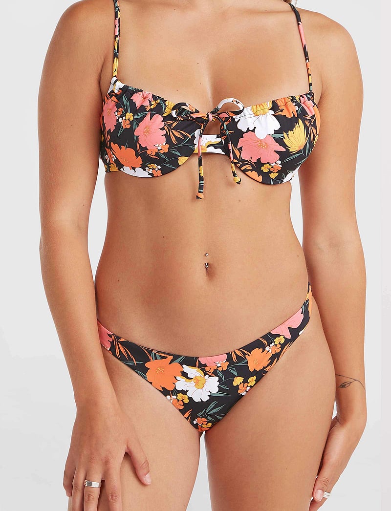 O'neill - SKYE BIKINI BOTTOM - sportiga badkläder - black bluemchen - 0
