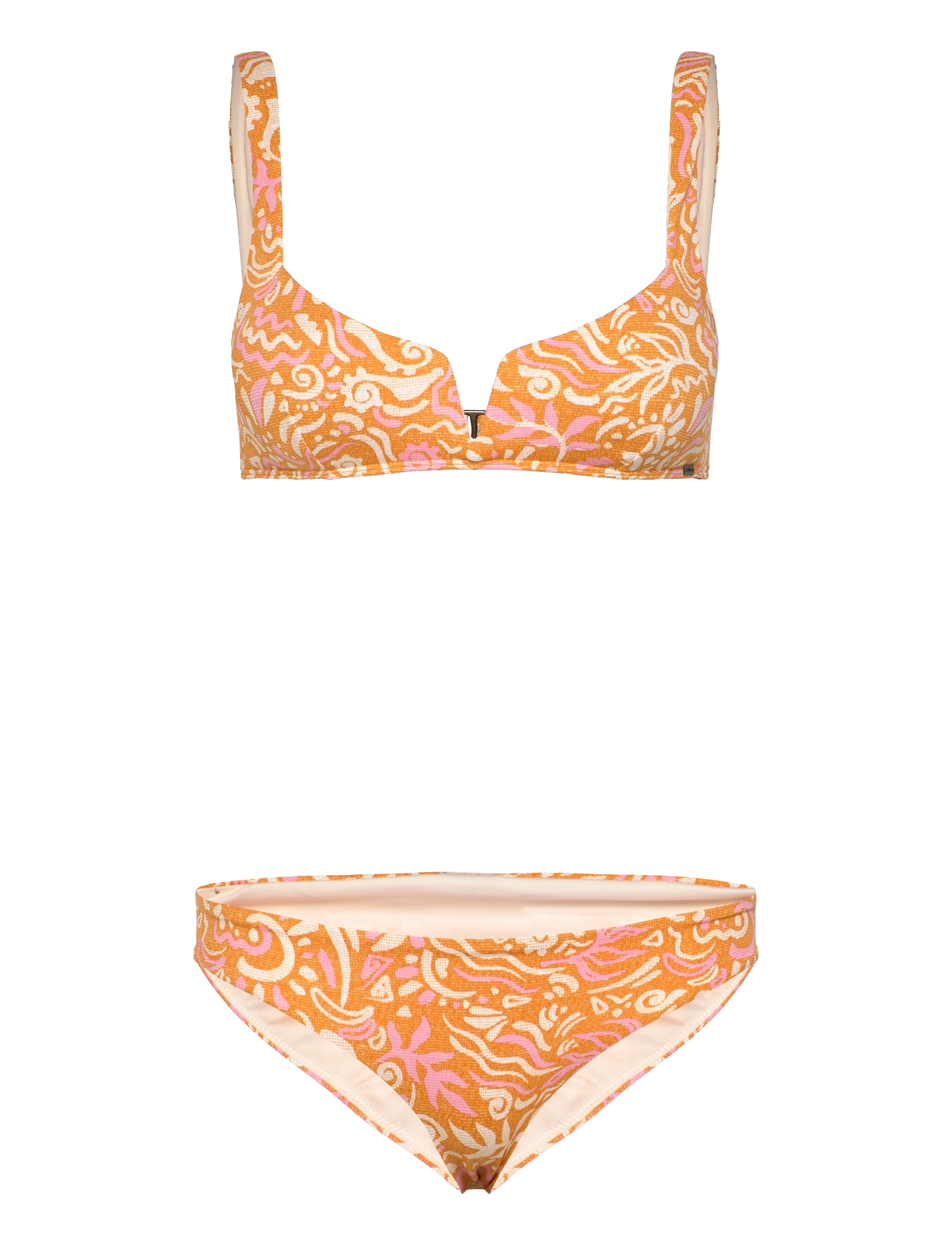 O'neill WOTW POPOYO MATIRA BIKINI SET - Bademode - ORANGE ABSTRACT WAVE / orange