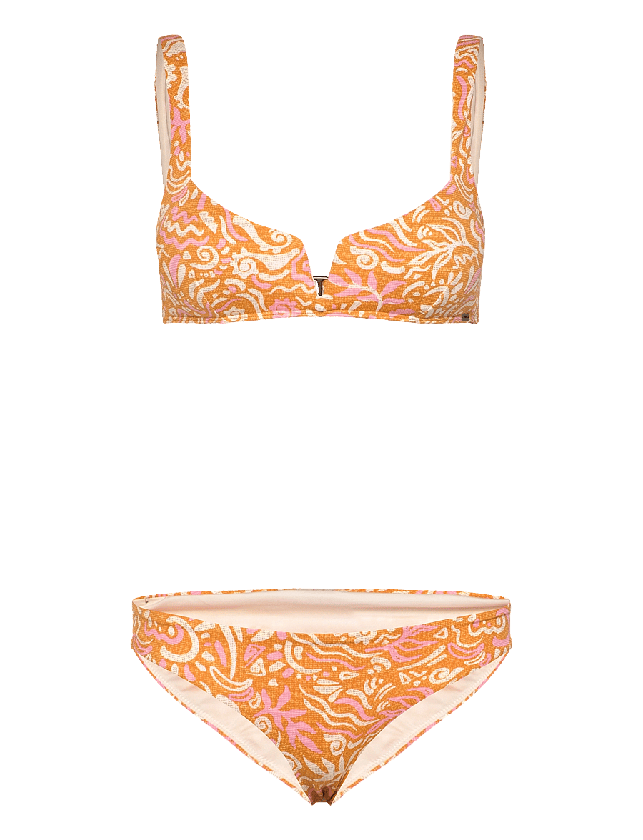 O'neill - WOTW POPOYO MATIRA BIKINI SET - sport-bademode - orange abstract wave - 1