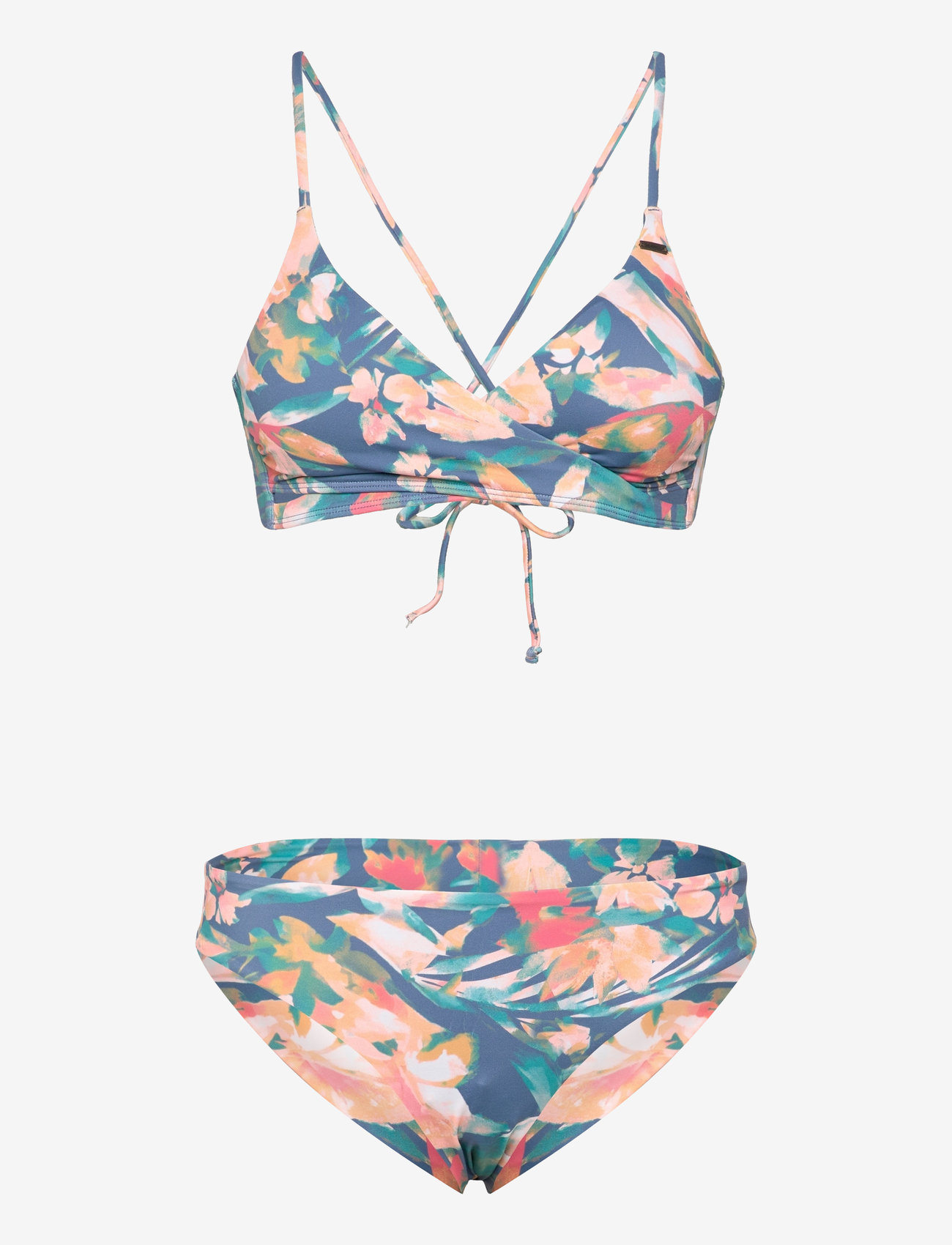 O'neill - ESSENTIALS BAAY MAOI BIKINI SET - blue painted tropics - 0