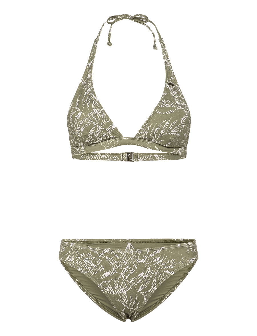O'neill - ESSENTIALS MARGA CRUZ BIKINI SET - sportsbadetøj - green textured jungle - 1