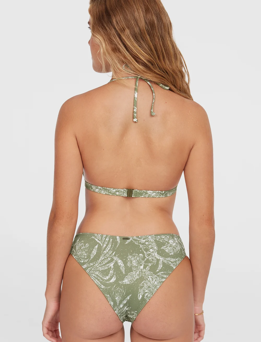 O'neill - ESSENTIALS MARGA CRUZ BIKINI SET - sport sundfatnaður - green textured jungle - 3