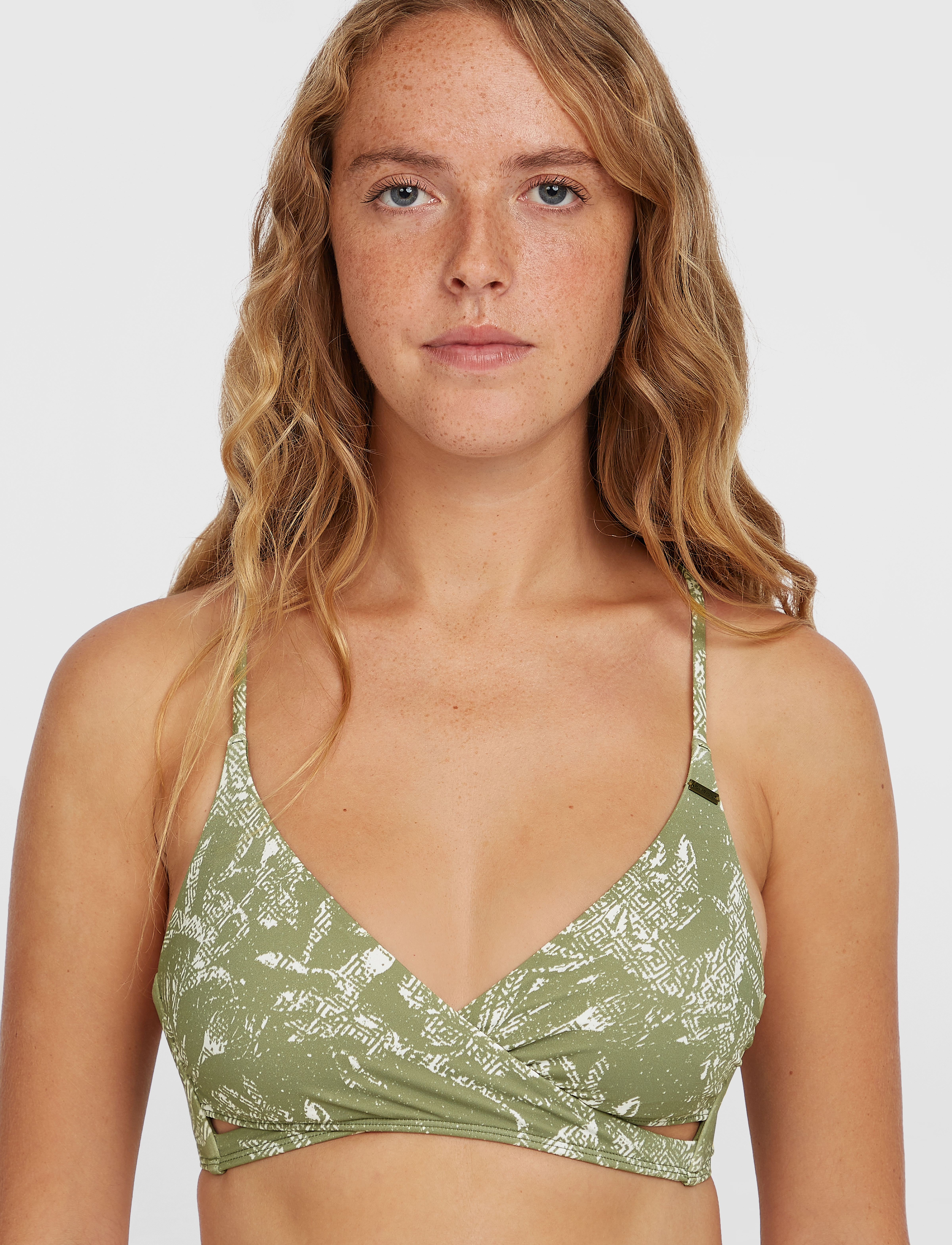 O'neill - BAAY TOP - bikiinid - green textured jungle - 4