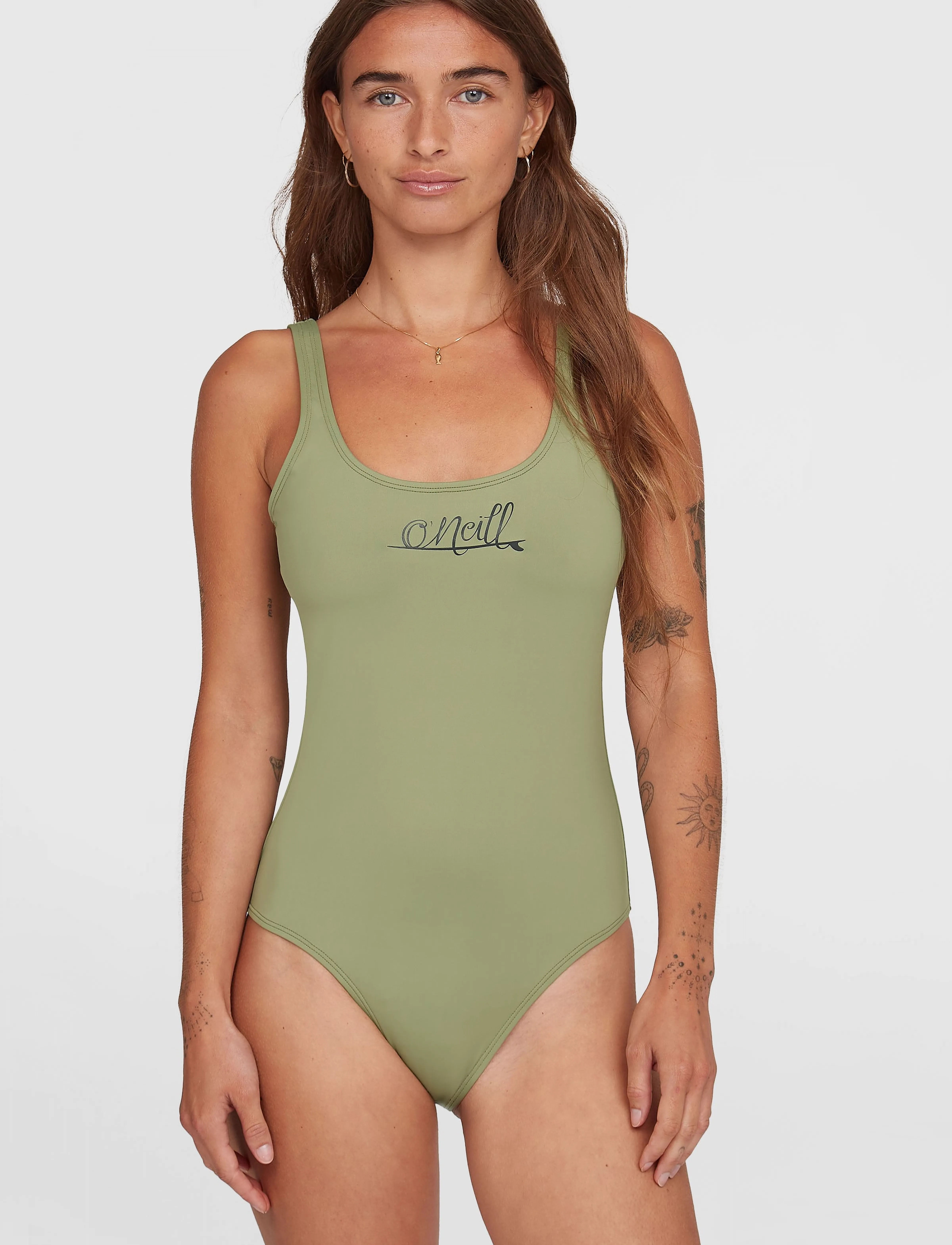 O'neill Esssentials O'neill Script Swimsuit, NO LENGTH x 42, Green, Sport Badetøj > Sport Swimsuits, Dame