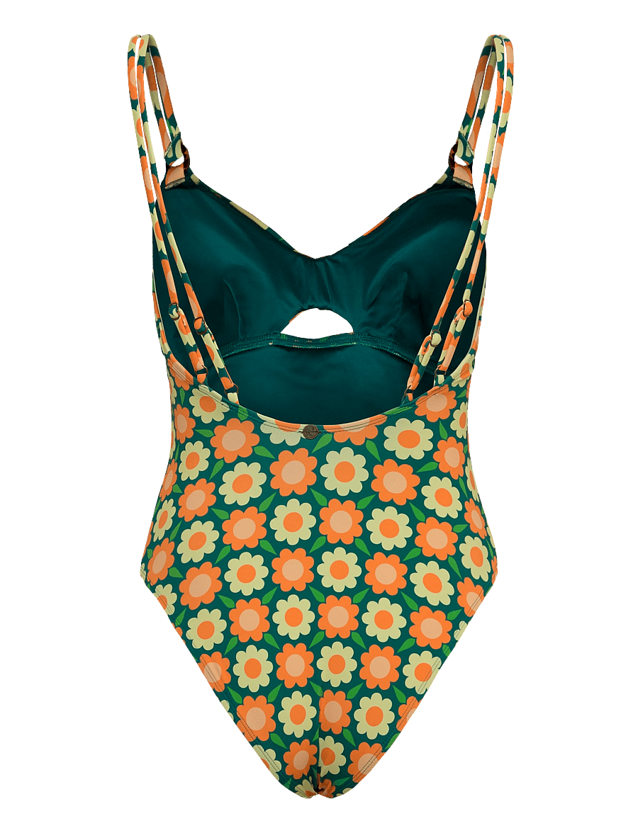 O'neill - O'Riginals Swimsuit - sportiga badkläder - green retro flower - 1