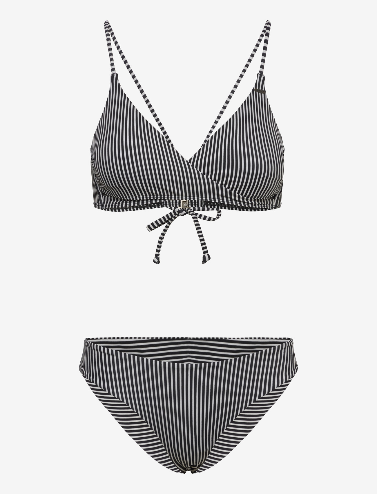 O'neill - Essentials Baay Maoi Bikini Set - bikinisets - black micro stripe - 0