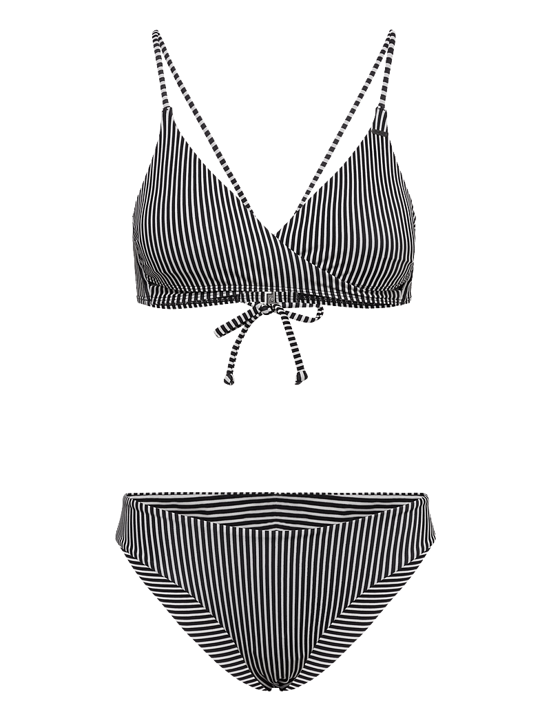 O'neill - Essentials Baay Maoi Bikini Set - bikinisets - black micro stripe - 0