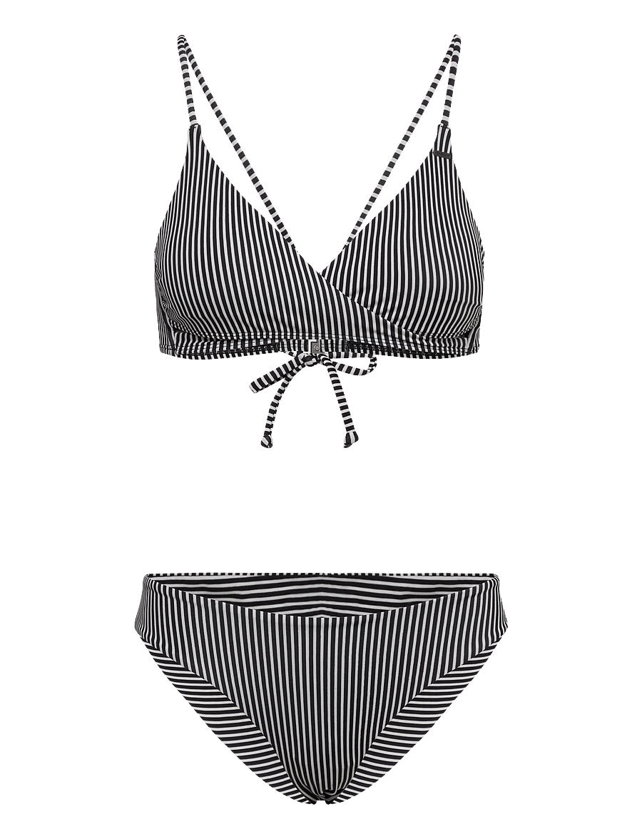 O'neill - Essentials Baay Maoi Bikini Set - bikinisets - black micro stripe - 0