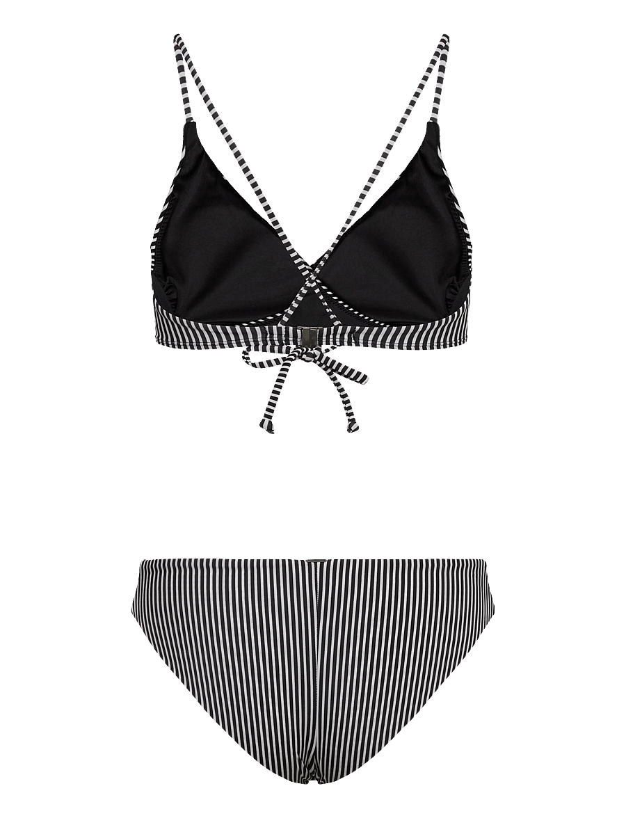 O'neill - Essentials Baay Maoi Bikini Set - bikinisets - black micro stripe - 1