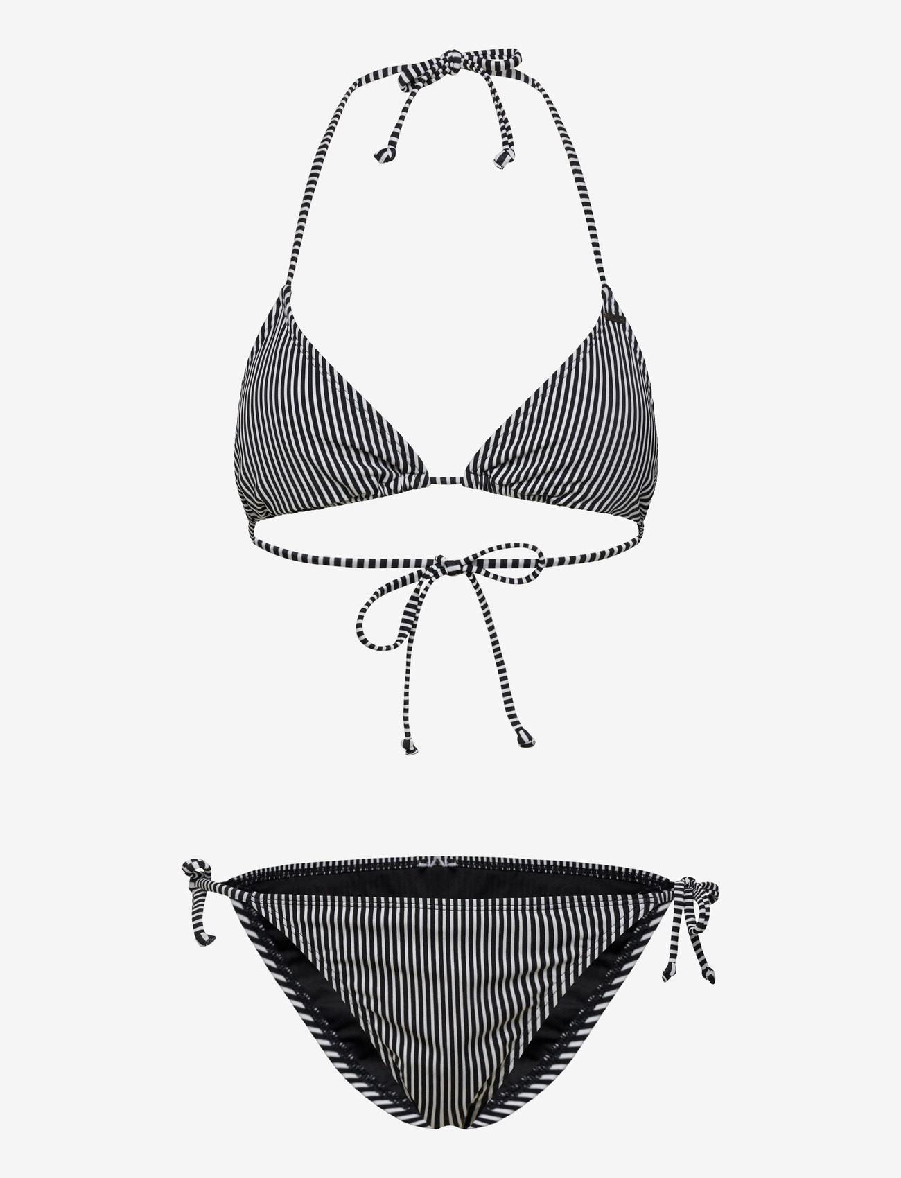 O'neill - Essentials Capri Bondey Bikini Set - bikiinikomplektid - black micro stripe - 0