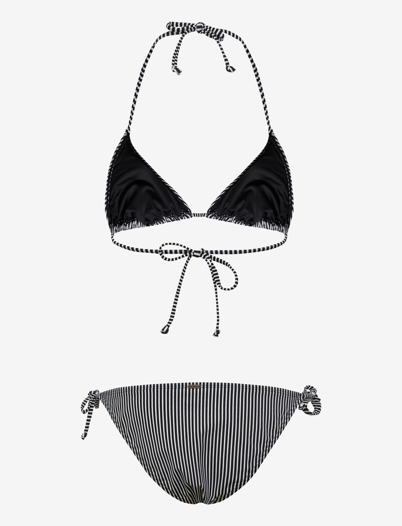 O'neill - Essentials Capri Bondey Bikini Set - bikiinikomplektid - black micro stripe - 1