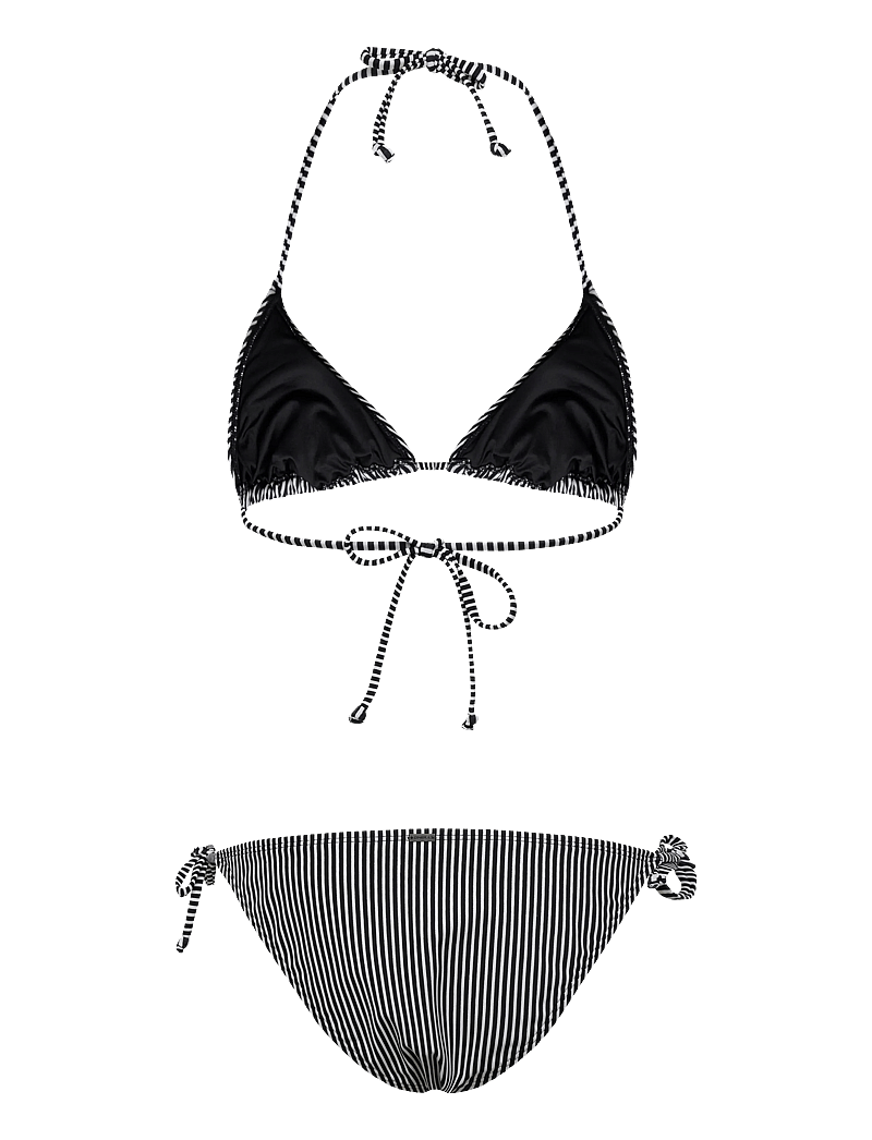 O'neill - Essentials Capri Bondey Bikini Set - bikinisets - black micro stripe - 1