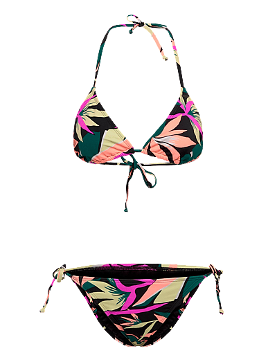 O'neill Essentials Capri Bondey Bikini Set - Bikiinid - BLACK WMNS TROPICANA / multi