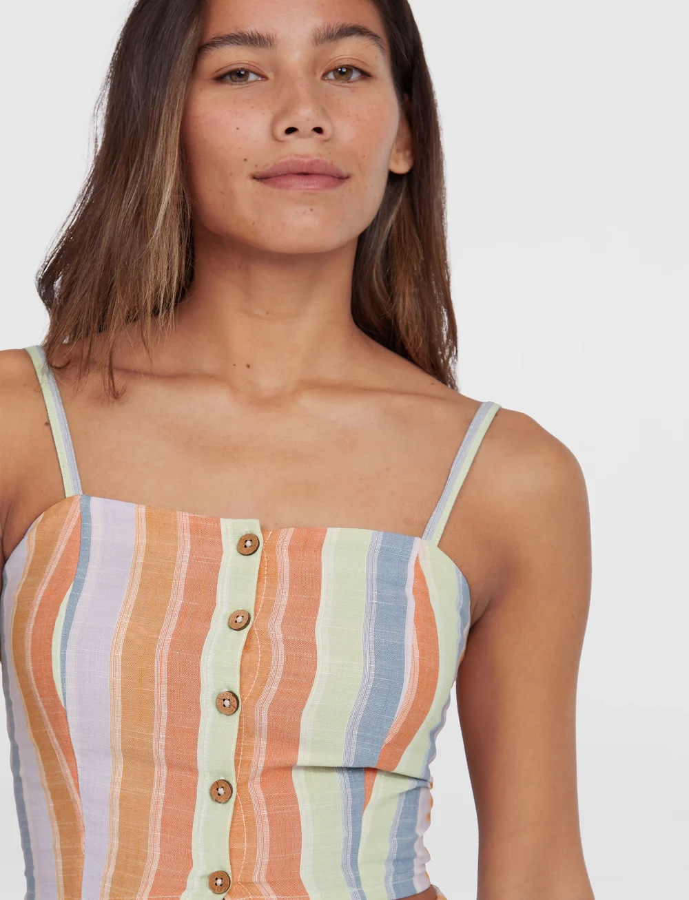 O'neill - O'NEILL BEACH VINTAGE CROPPED TOP - treenitopit - vintage stripe - 0