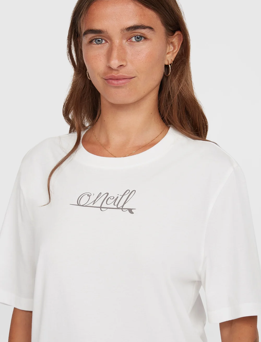 O'neill - ESSENTIALS O'NEILL SCRIPT T-SHIRT - alussärgid ja t-särgid - snow white - 4