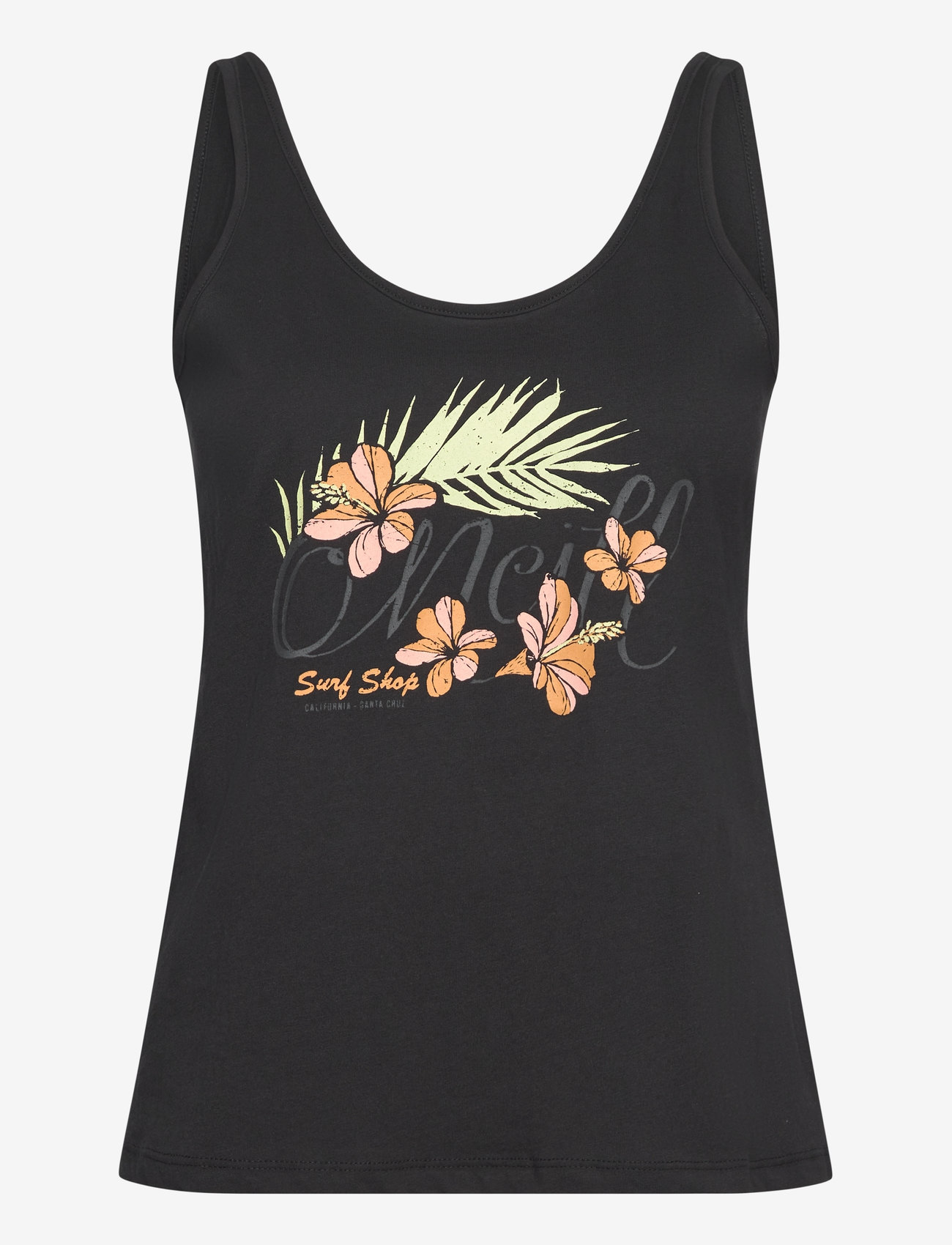 O'neill - SUMMER MUSTHAVES LUANA GRAPHIC TANKTOP - Õlapaeltega pluusid - black out - 1