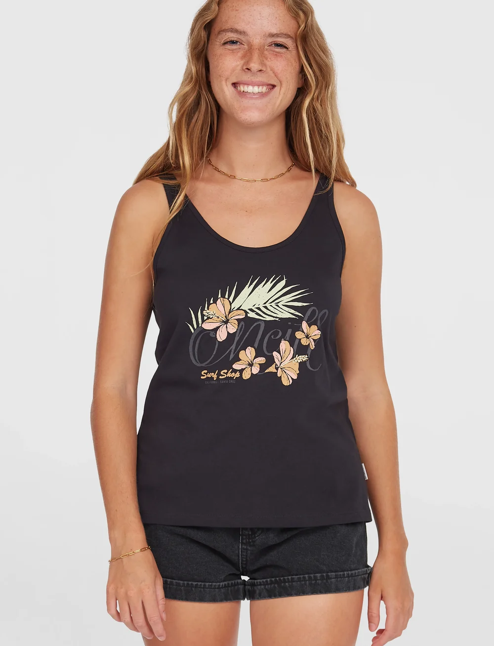 O'neill - SUMMER MUSTHAVES LUANA GRAPHIC TANKTOP - treenitopit - black out - 0