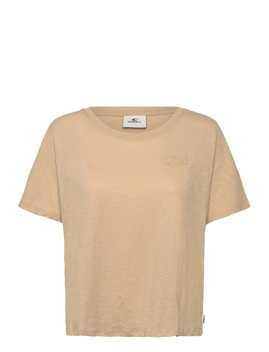 O'neill - Essentials O'Neill Script Scoop Neck T-Shirt - t-shirts - cocoa sand - 0