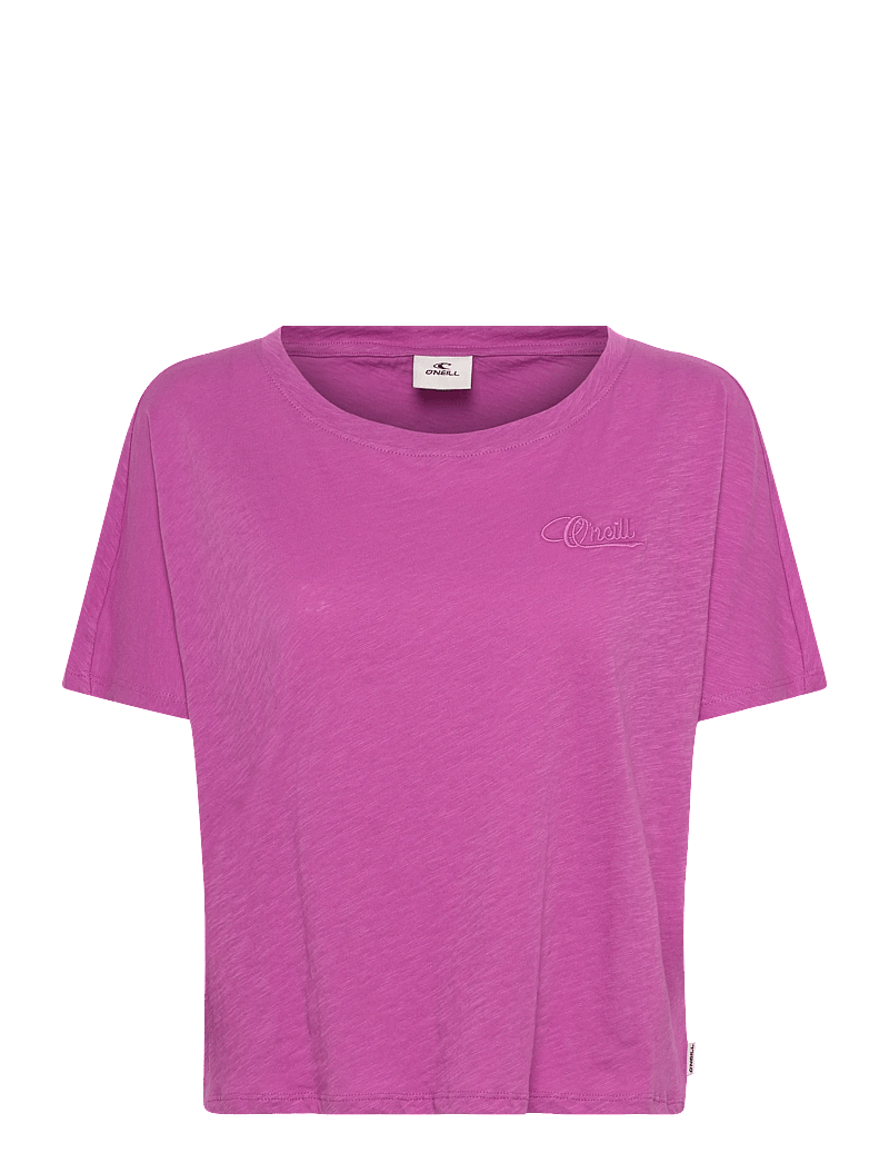 O'neill - Essentials O'Neill Script Scoop Neck T-Shirt - t-shirts - electric fuschia - 0