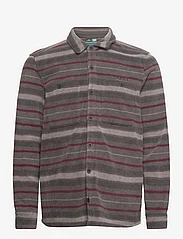 O'neill - SUPERFLEECE SHIRT - kasdienio stiliaus marškiniai - grey crossover stripe - 0