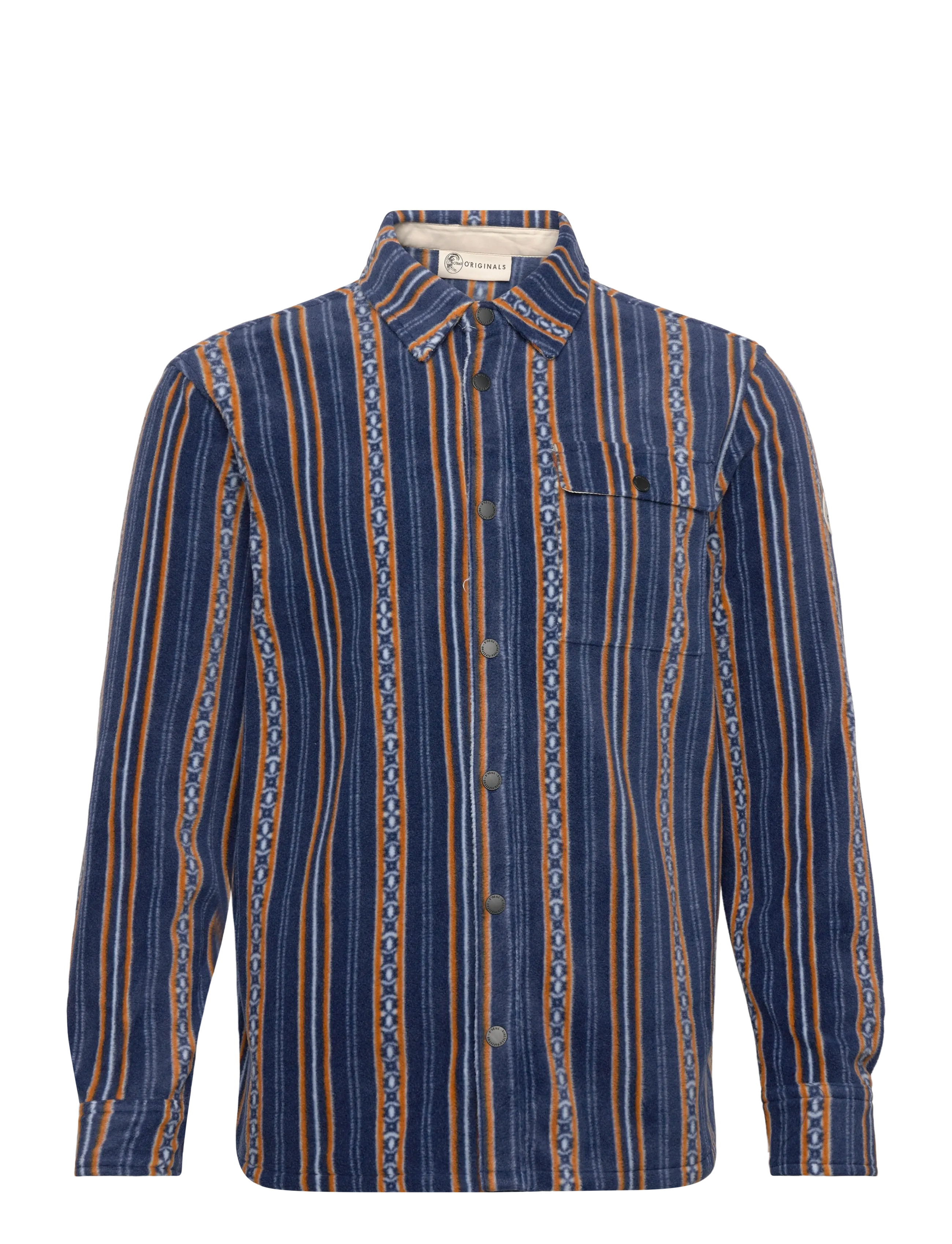 O'neill O'Riginals Superfleece Shirt - Kleidung - BLUE O'RIGINAL HSTRIPE / multi